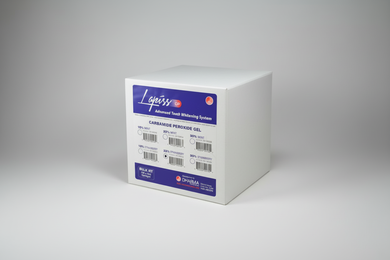 Lapiss Tooth Whitening System CP Mint Bulk Kit ( 100-3ml syringes)