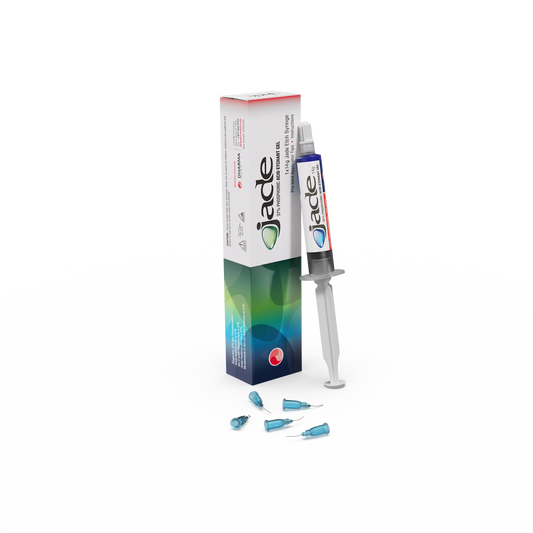 Jade Blue Etchant Gel Uni-Syringe Econo Kit ( 1x12g syringe 5 pre-bent applicators )