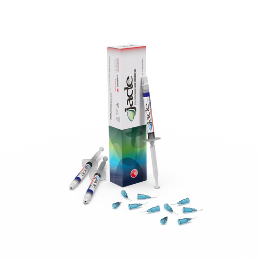 Jade Blue Etchant Gel Mini Kit ( 4 x 1.2ml syringes and 20 pre-bent applicators)