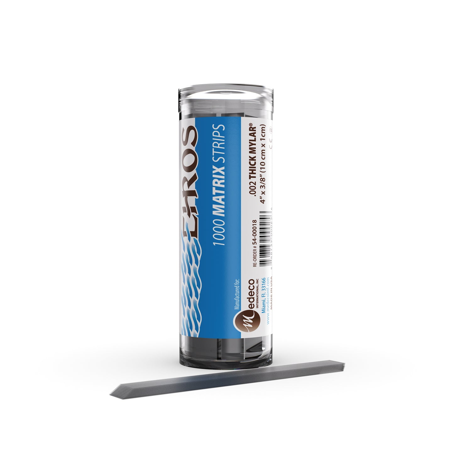 Ehros Mylar Matrix Clear Celluloid Strips .002" x .375" x 4"