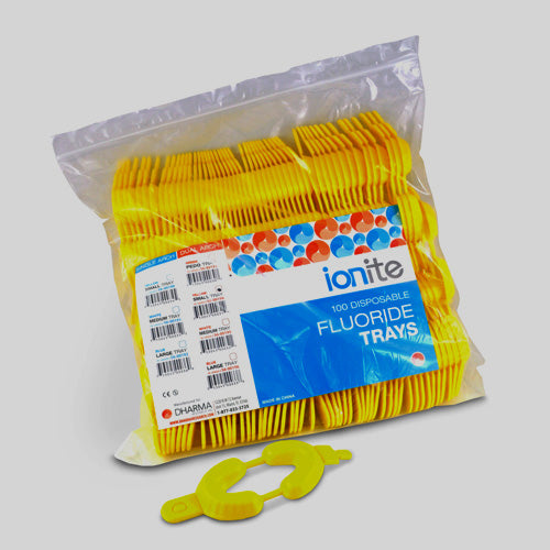 Ionite - Yellow Dual Arch Tray Small 100 pack