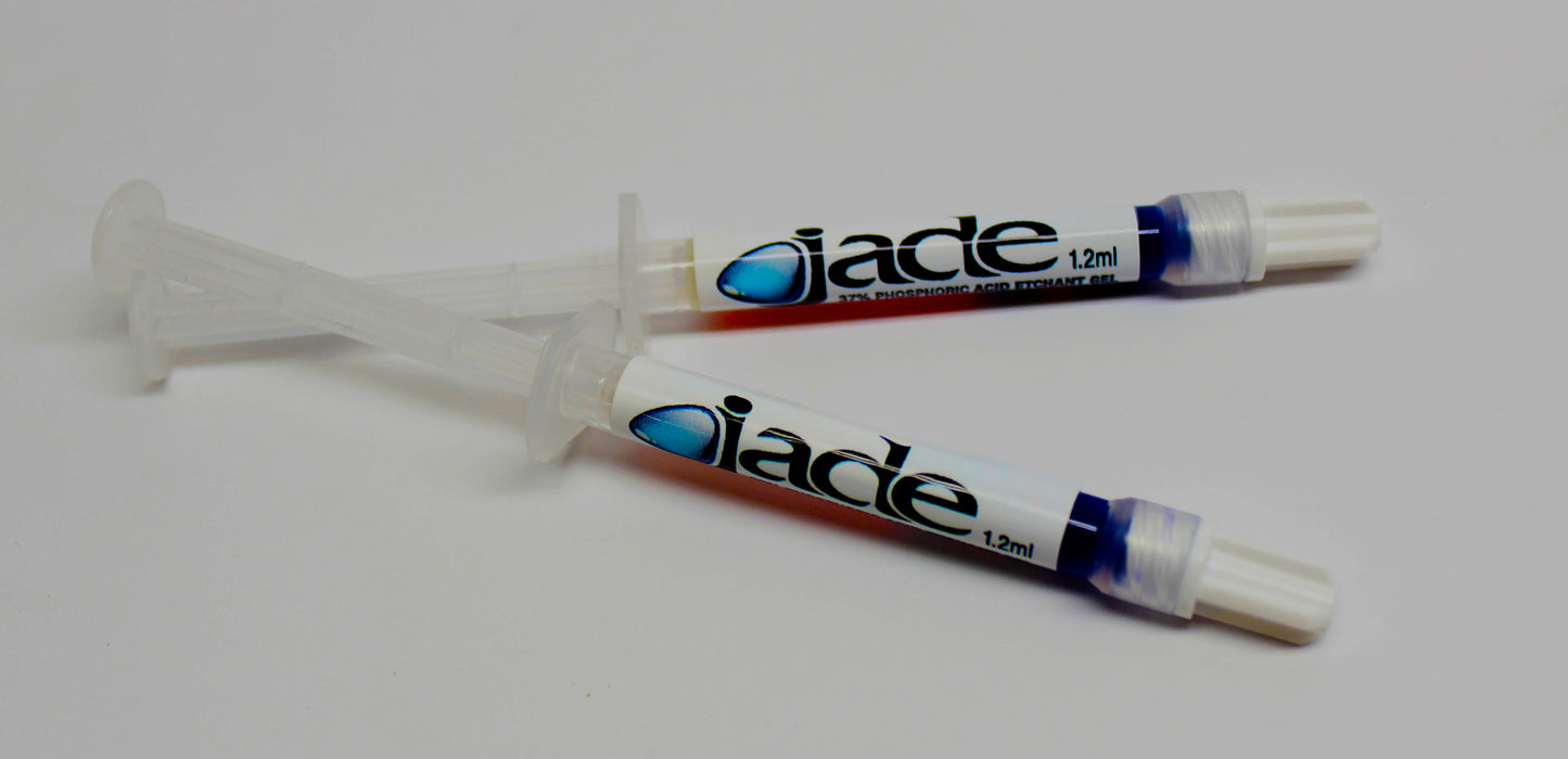 Jade Blue Etchant Gel Mini Bulk Kit ( 25 x 1,2ml syringes and 50 pre-bent applicators)