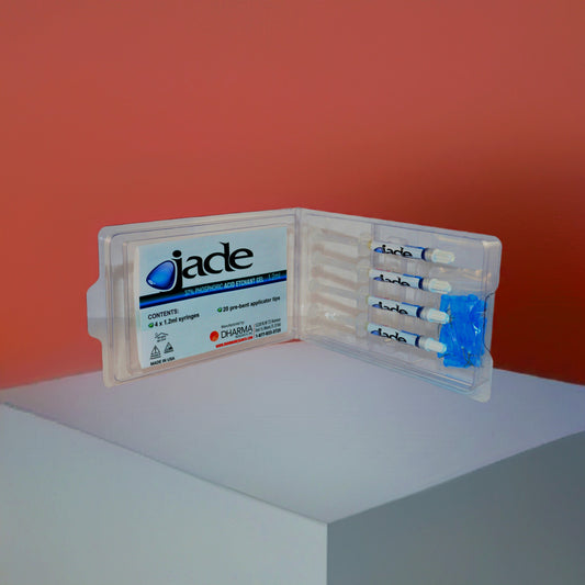 Jade Blue Etchant Gel Mini Kit ( 4 x 1.2ml syringes and 20 pre-bent applicators)