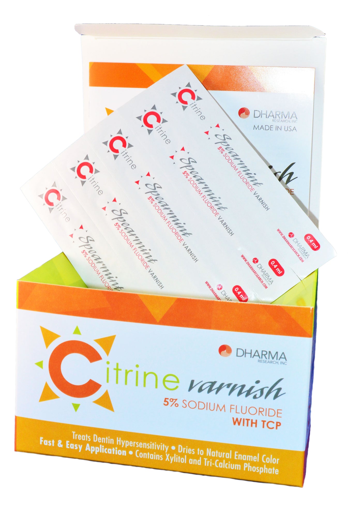 Citrine Varnish 5 Sodium Fluoride With TCP AvantDentalSupply