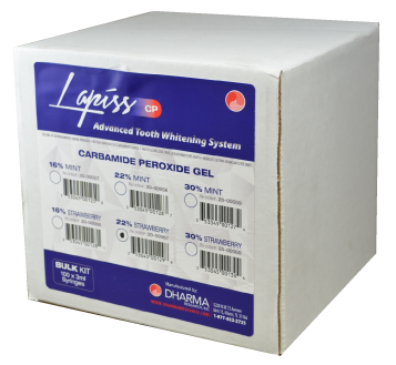 Lapiss Tooth Whitening System CP Mint Bulk Kit ( 100-3ml syringes)